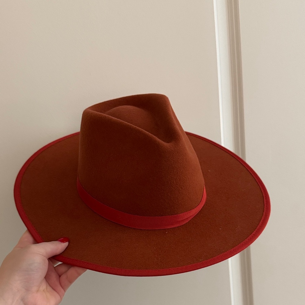 Wyeth Felt Hat with Ribbon Trim